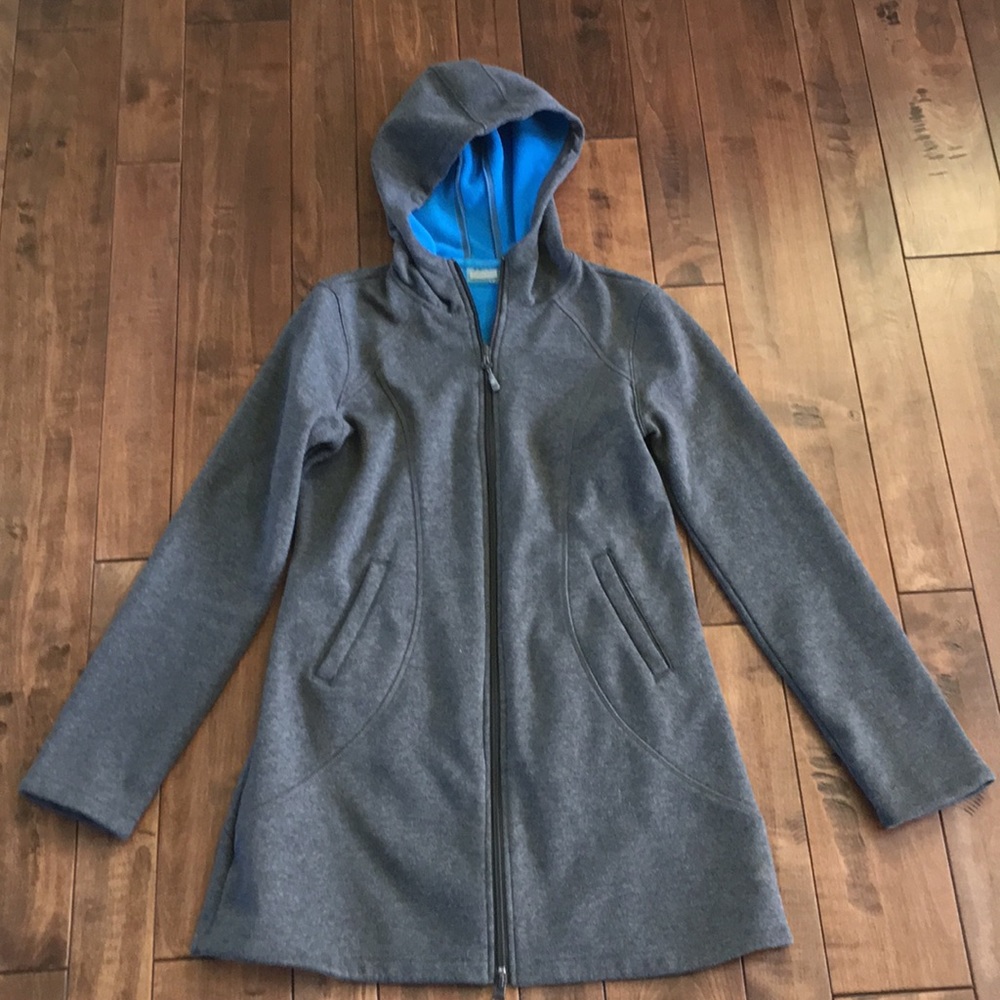 Athlete Long Hooded Sweatshirt Jacket